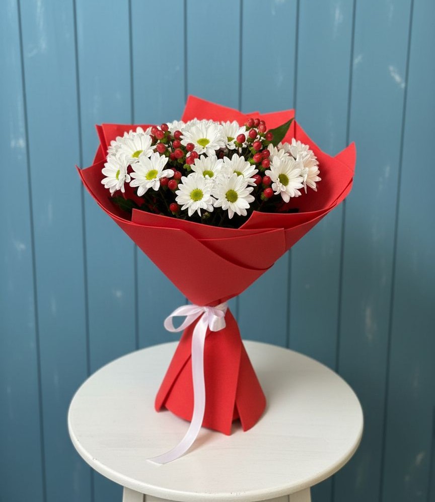 Букет цветов из: Хризантемы в Сосново-Озерском