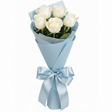 Букет 5 Белых роз Проуд в Сосново-Озерском