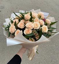 Букет Кремовые розы Латте в Сосново-Озерском
