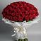 Букет 101 Красная роза Блэк Мэджик в Сосново-Озерском