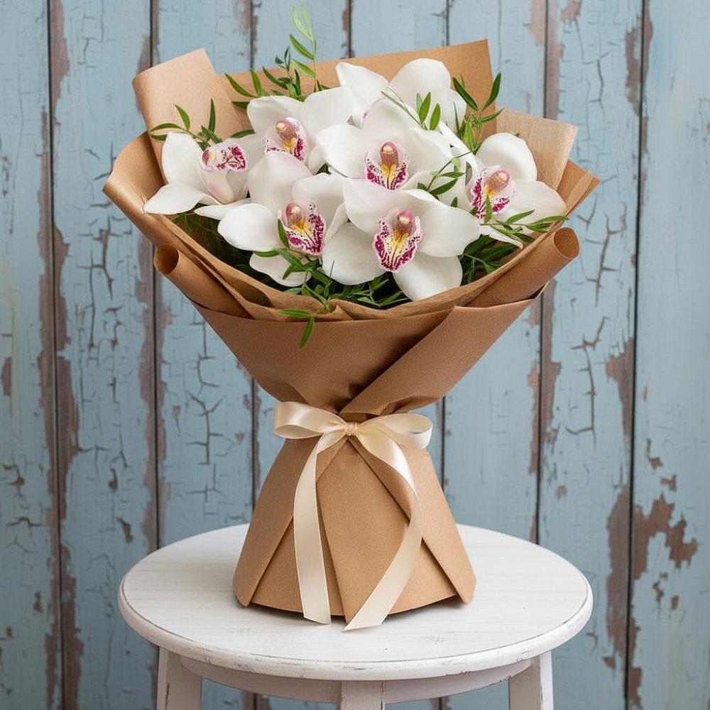 Букет цветов из: Орхидеи и Розы в Сосново-Озерском