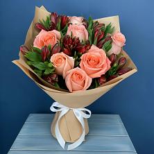 Букет цветов из:  Розы и Альстромерии в Сосново-Озерском