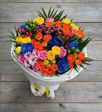 Букет цветов из:  Розы и Хризантемы в Сосново-Озерском