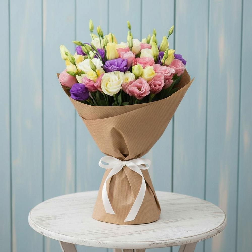 Букет цветов из: Лизиантусы в Сосново-Озерском