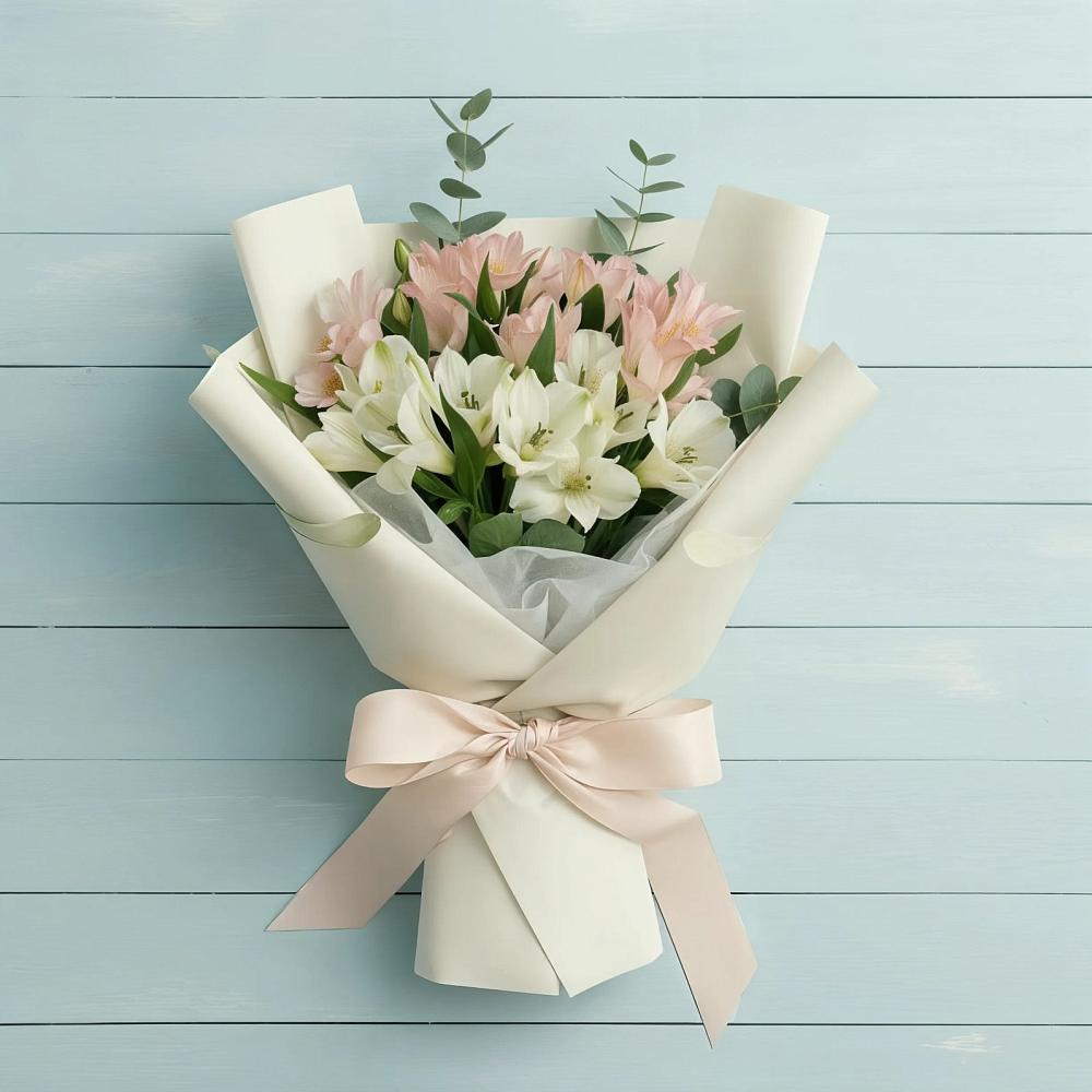 Букет цветов из: Альстромерии в Сосново-Озерском