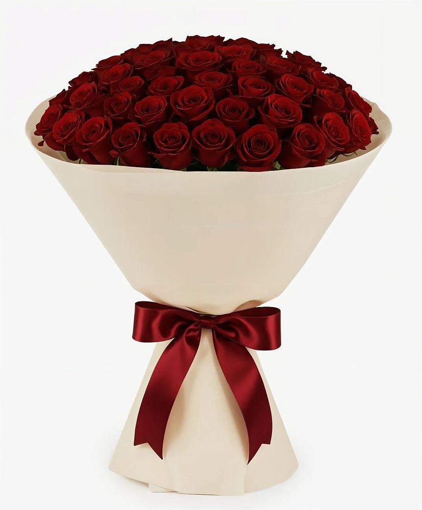 Букет 101 Бордовая роза Блэк Бакарра в Сосново-Озерском