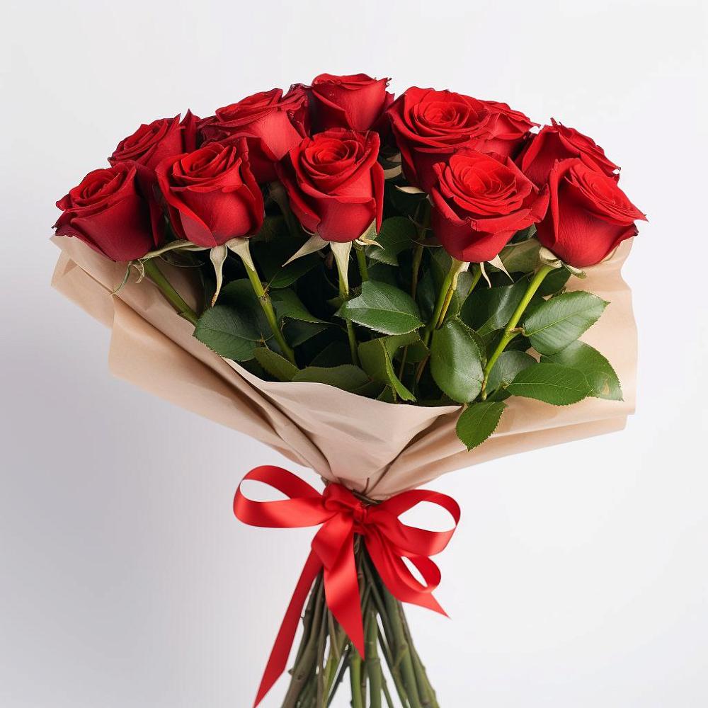 Букет 11 Красных роз Эдлесс Лав в Сосново-Озерском