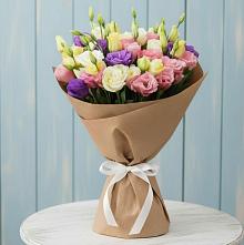 Букет цветов из:  Лизиантусы в Сосново-Озерском